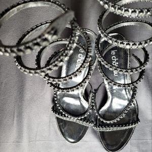 Gorgeous Strappy Crystal Sandal